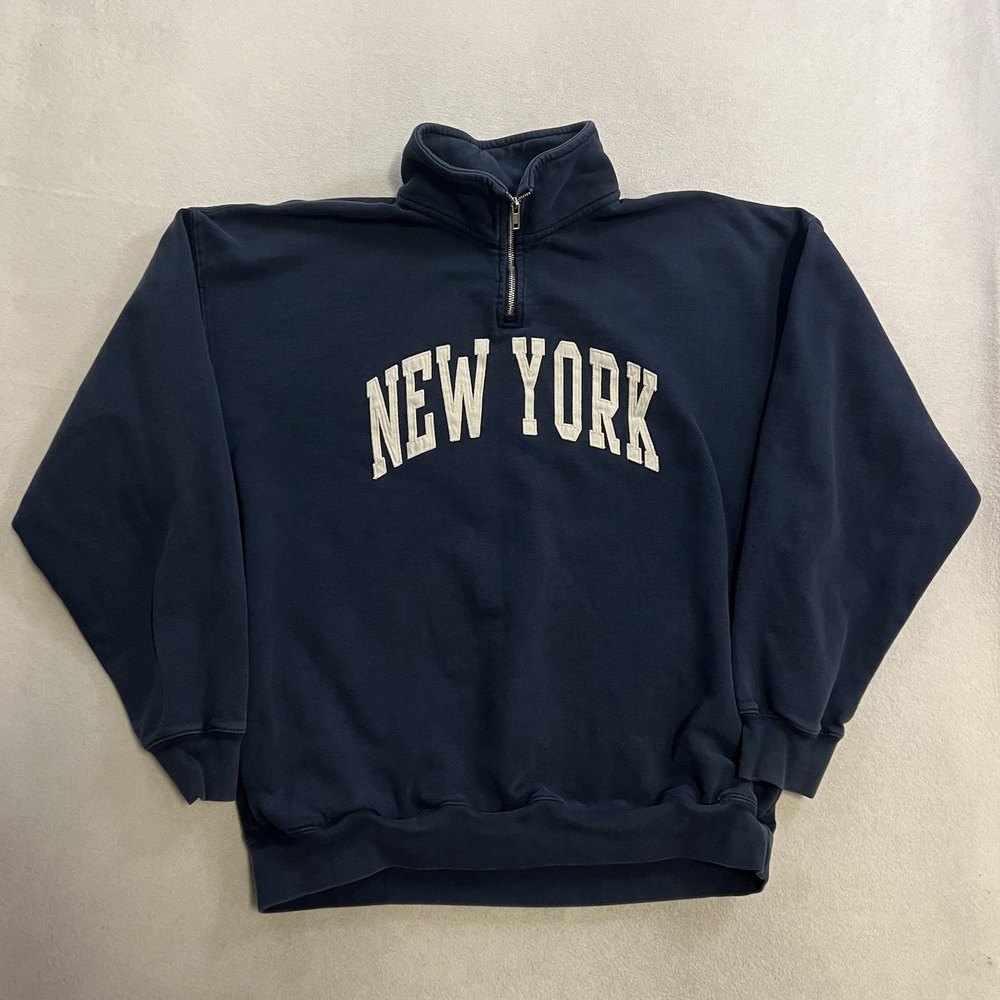 Brandy Melville John Galt New York Sweatshirt Women's One Size 1/4 Zip Pullover